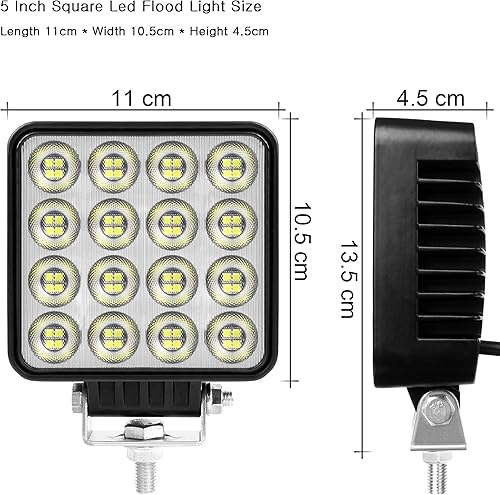 Miniatura 2 de Luz LED de 4 pulgadas para conducción de inundación, impermeable, luces auxiliares para automóvil, 4 x 4, todoterreno, SUV, remolque, camión,