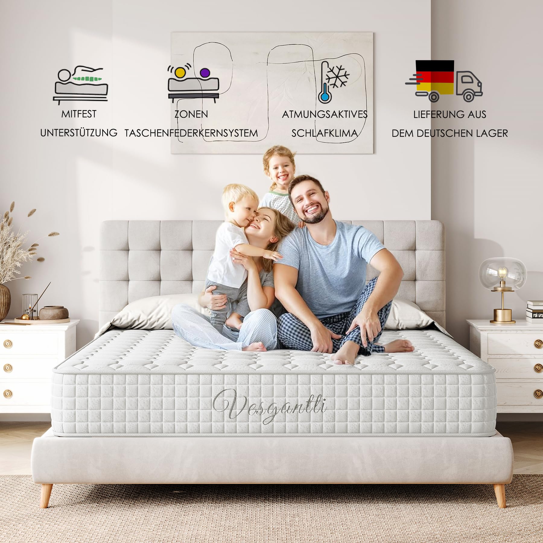 Vesgantti Hybridmatratze 120x200 – Bild 2