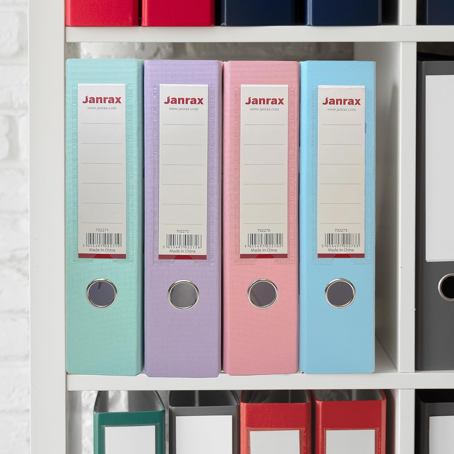 A4 Pastel Purple Paperbacked Lever Arch File by Janrax