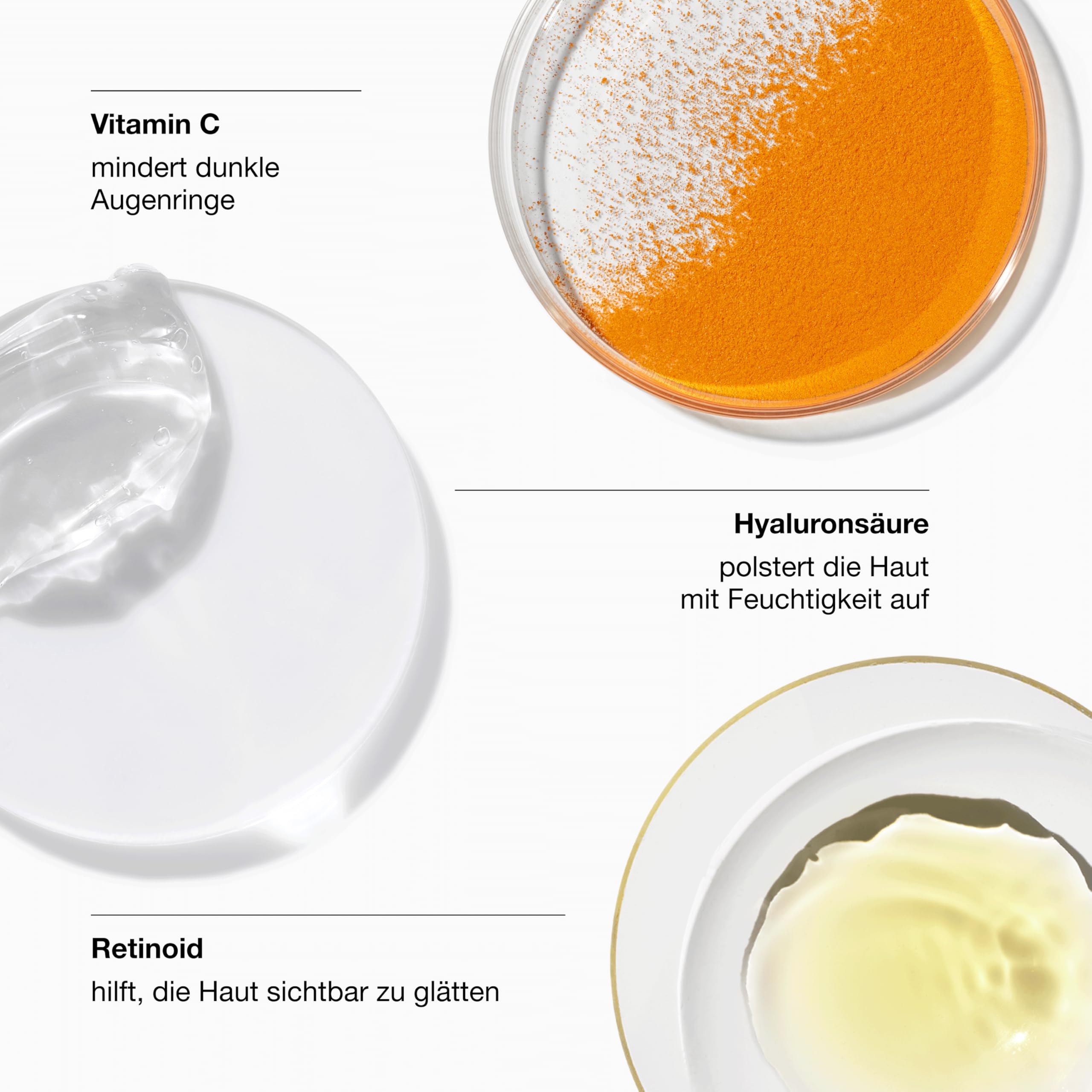 Clinique All About Eyes™ Brightening Serum Concentrate | Mit Vitamin C, Hyaluronsäure + Retinoid | Feuchtigkeitsspendend, reduziert dunkle Augenringe, 10 ml