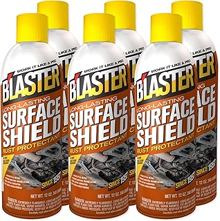 Blaster Surface Shield Complete Corrosion Protection for Long Lasting Automotive Undercoating Applications, 12 oz Aerosol, Pack of 6