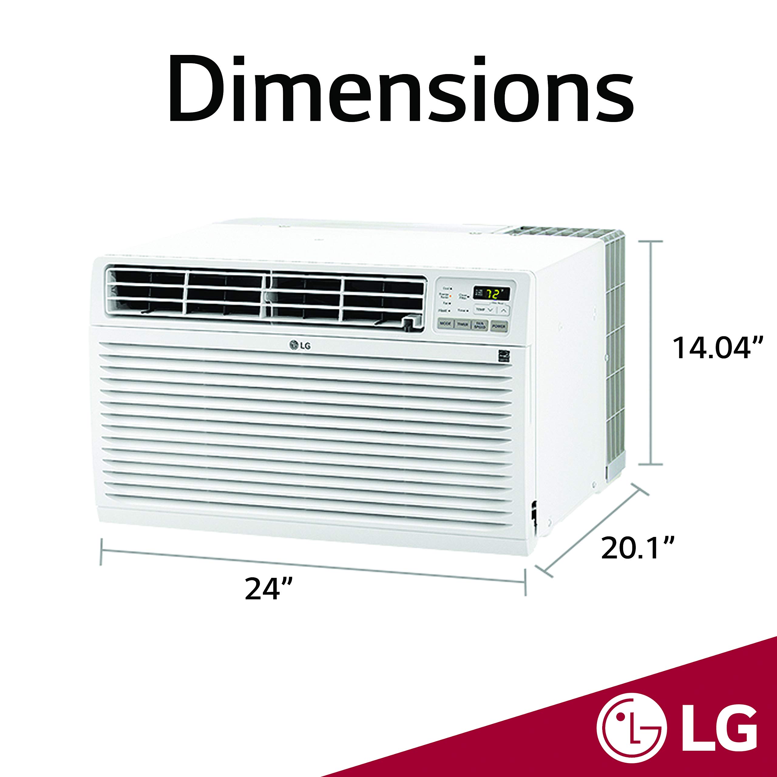 Buy LG 11,800 BTU ThroughTheWall Remote, Cools up to 530 Sq. Ft