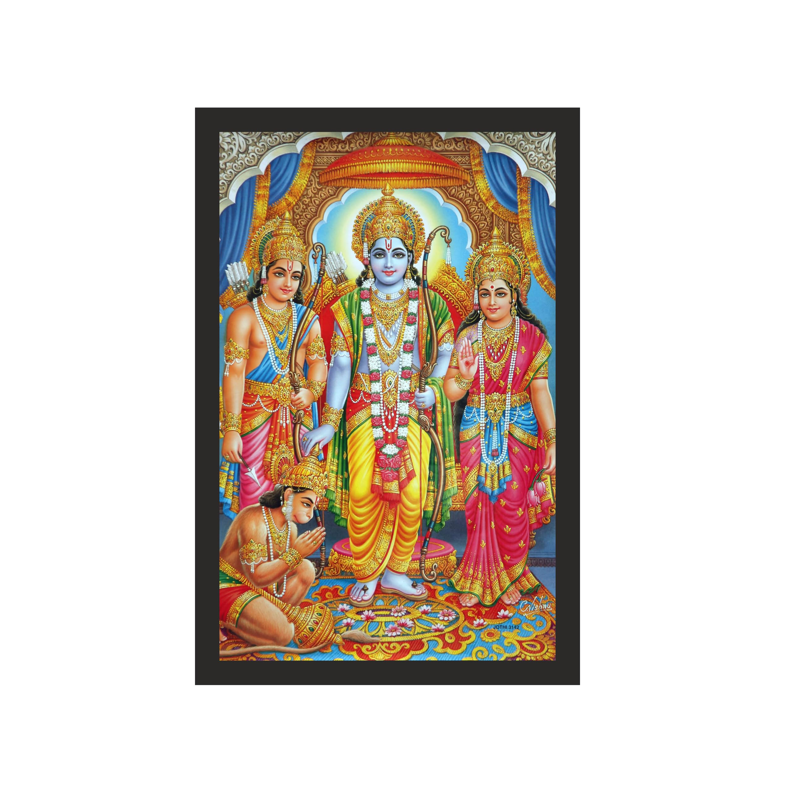 Divine Ram Darbar Framed Art, 24x36