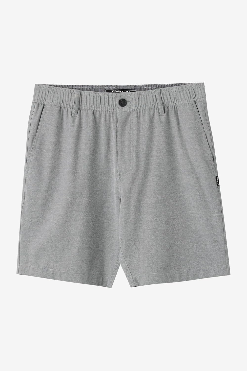 O'NEILL Men's Reserve Light Check Elastic Waist 18 Inch Hybrid Shorts | Lightweight Stretch Fabric, Hyperdry Water‑Repellent