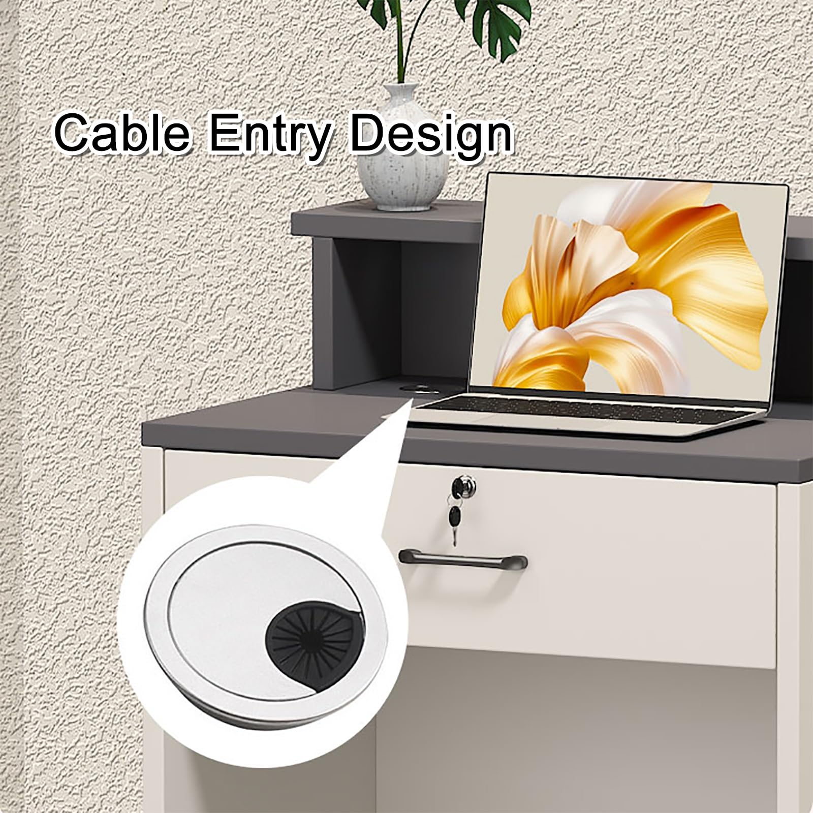 Salon piękności recepcja żółta Cassa z półkami stylowa 100 cm recepcja meble do sklepu odzieżowego nowoczesny design recepcji