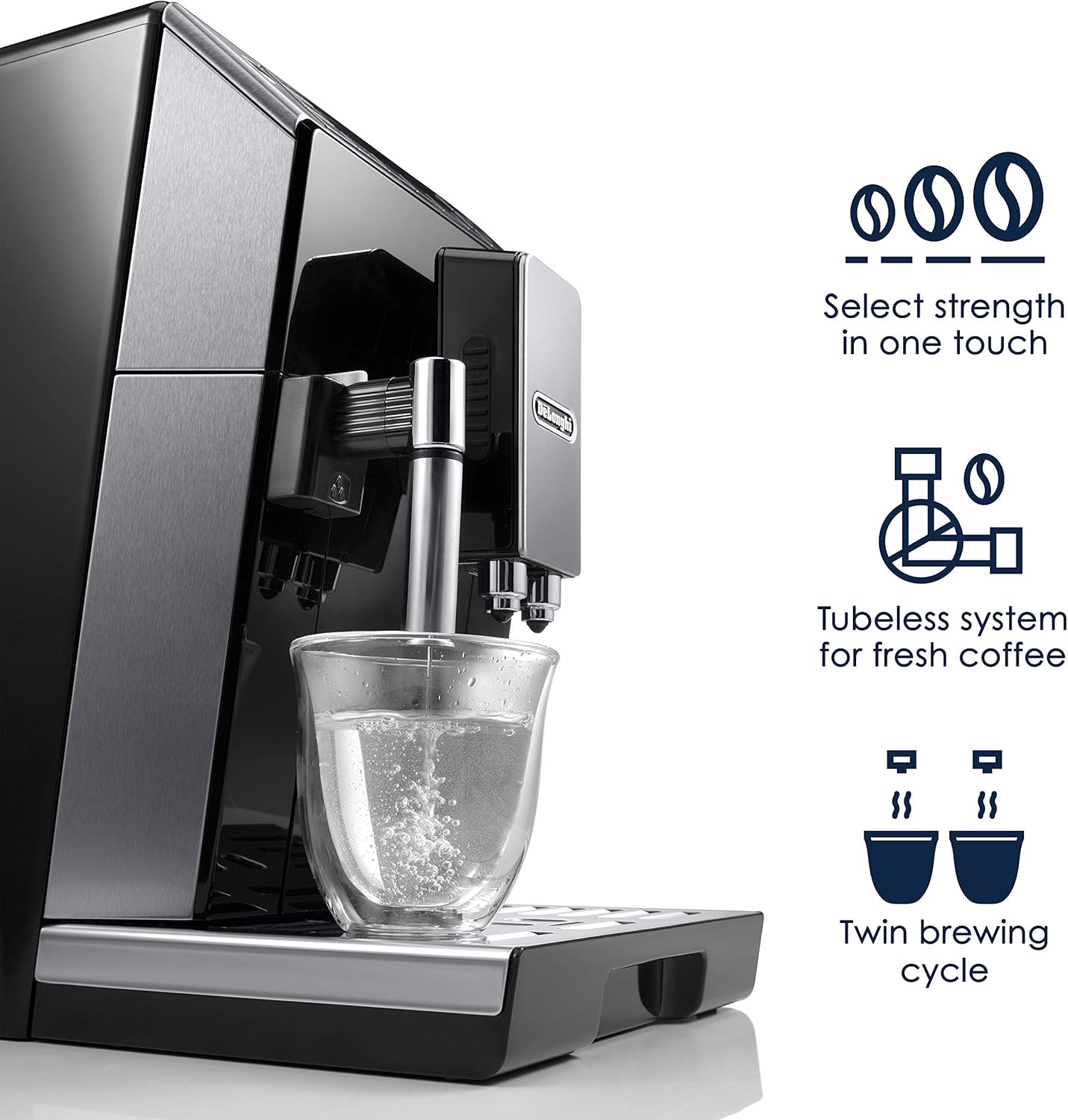 DēLonghi　ELETTA  CAPPUCCINO The DeLonghi Eletta Cappuccino ECAM 45.760.B – Whole Latte Love