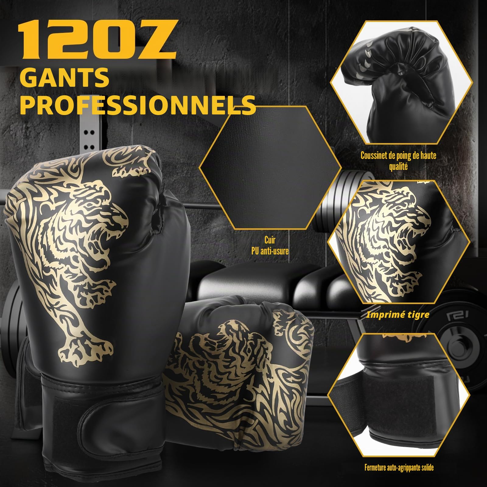 Sac de boxe pour adulte 120 cm pour garçon et enfant unisexe pour intérieur et jardin avec gants de boxe, enveloppes, chaîne, crochets de plafond pour MMA Grappling Muay Thai