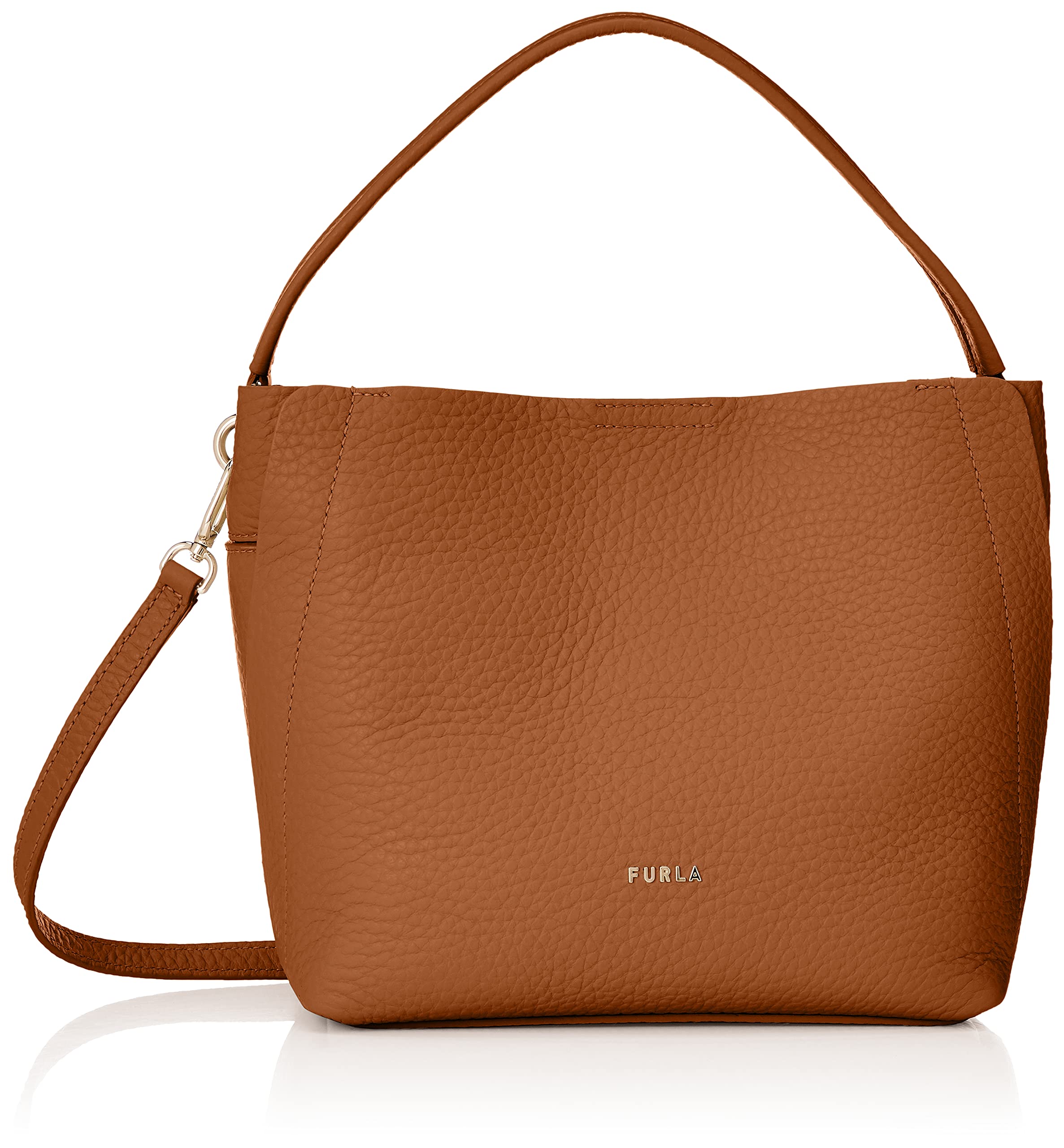 【美品】FURLA GRACE ハンドバッグ トートバッグ 肩がけ ブラウン 美品】FURLA GRACE ハンドバッグ トートバッグ 肩がけ ブラウン
