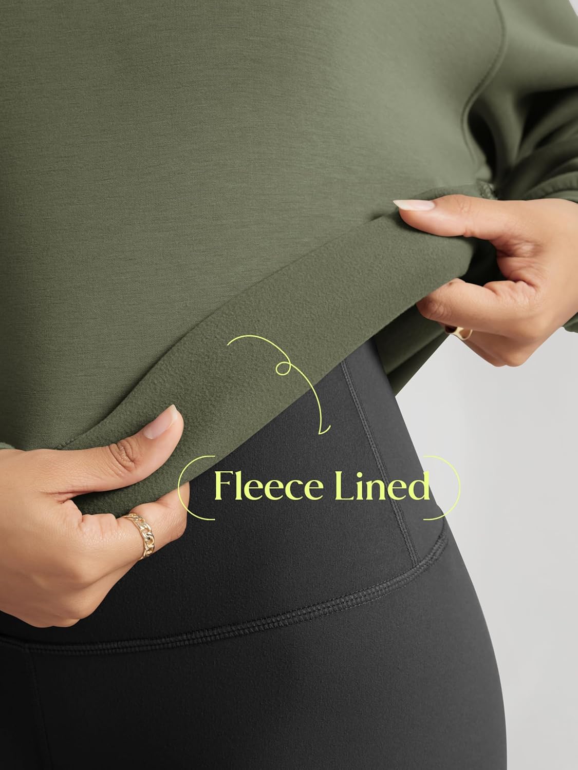 ODODOS Modal Soft Fleece Lined Hoodie for Women Long Sleeve Relaxed-Fit Pullover Casual Basic Sweatshirt - Image 5