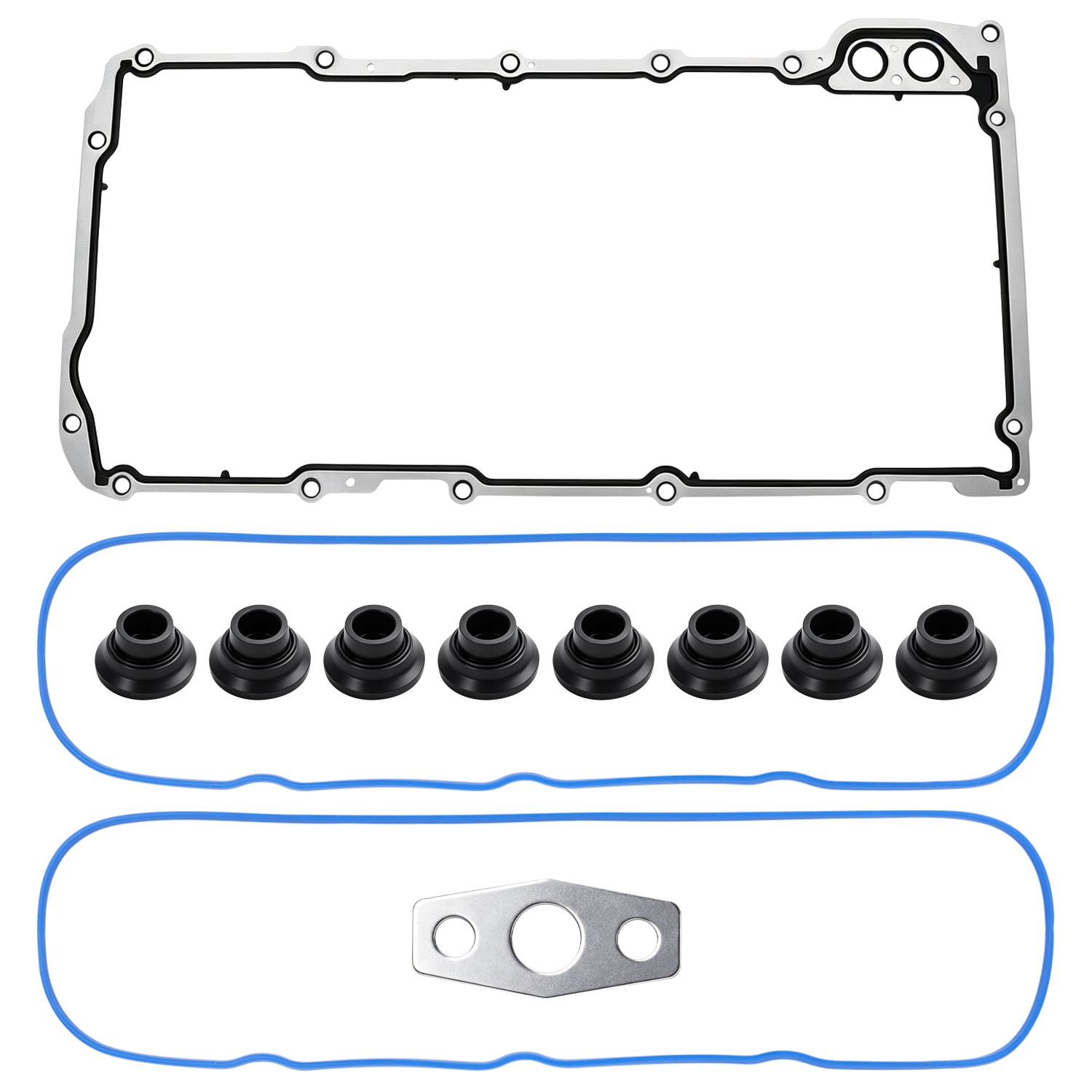 Image of 12612350 Oil Pan Gaskets Kit + 12637683 Valve Cover Gasket Set