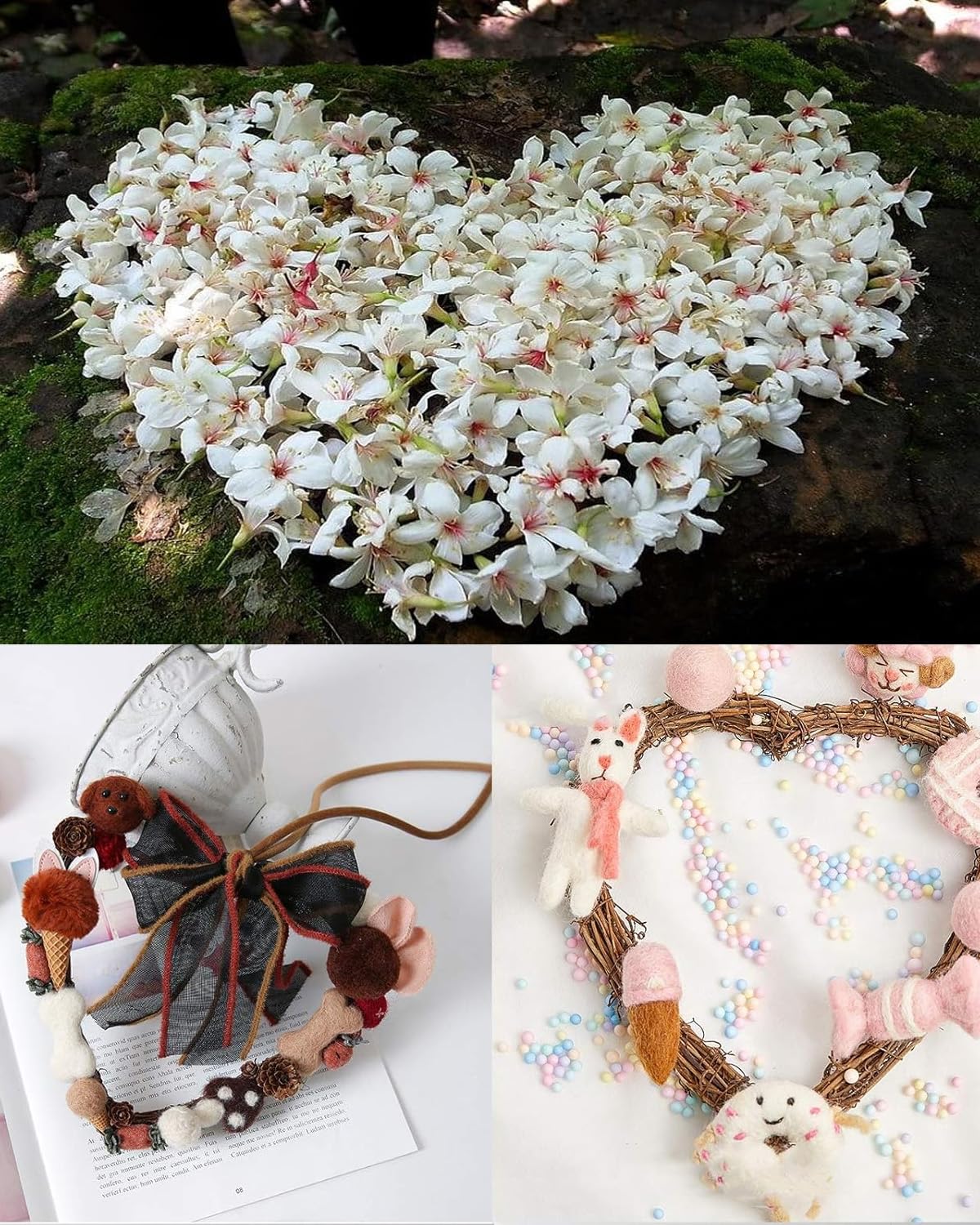 Lot De 3 Couronnes D’étoiles En Rotin – Tailles 20, 25, 30 Cm, Décoration Murale Ou Porte Pour Fête, Noël, Mariage