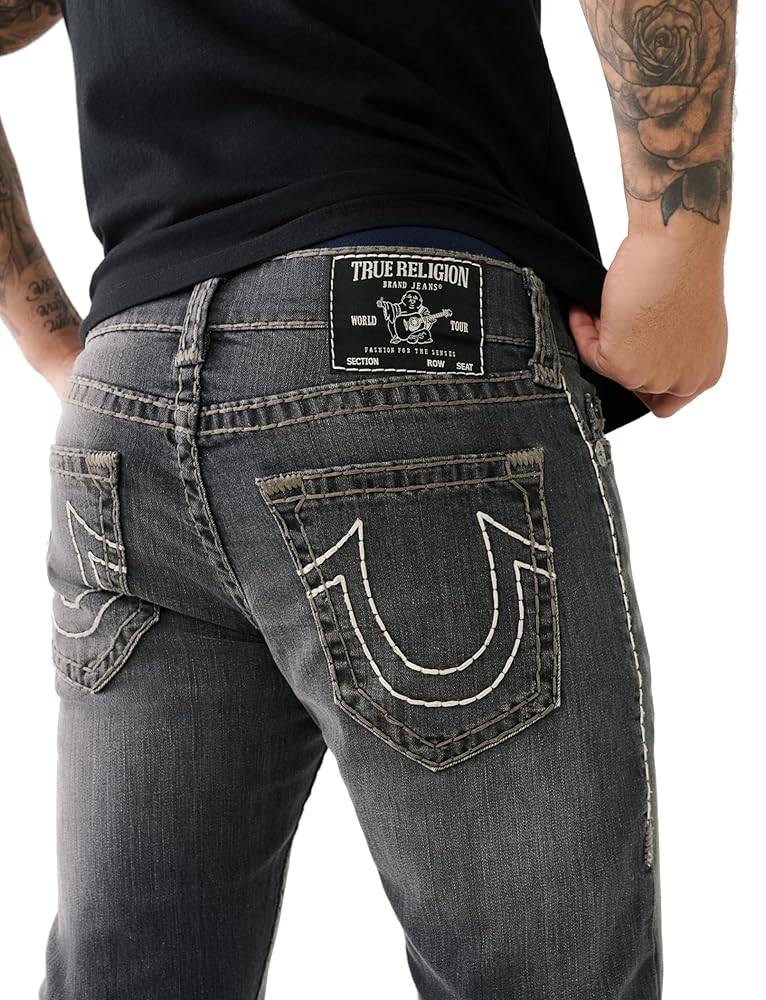 boysさん専用TRUE RELIGION RICKY SUPER T True Religion Men's Ricky Super T No Flap, Tahoe Black, 38