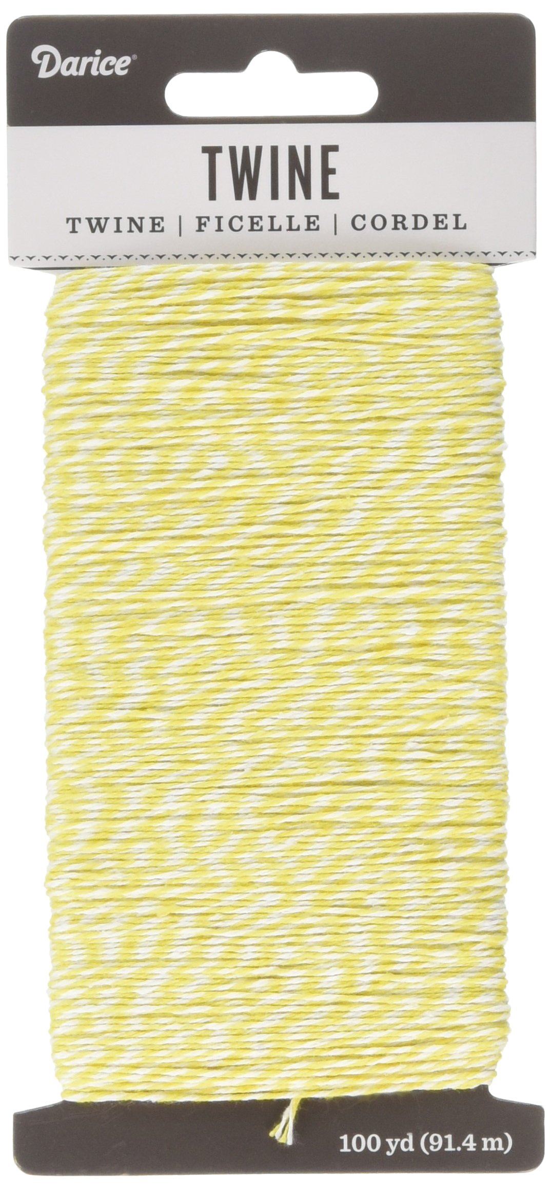 Darice White and Yellow Twine 100 Yard (30029482)