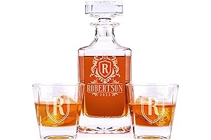 Personalized Whiskey Decanter Set for Men