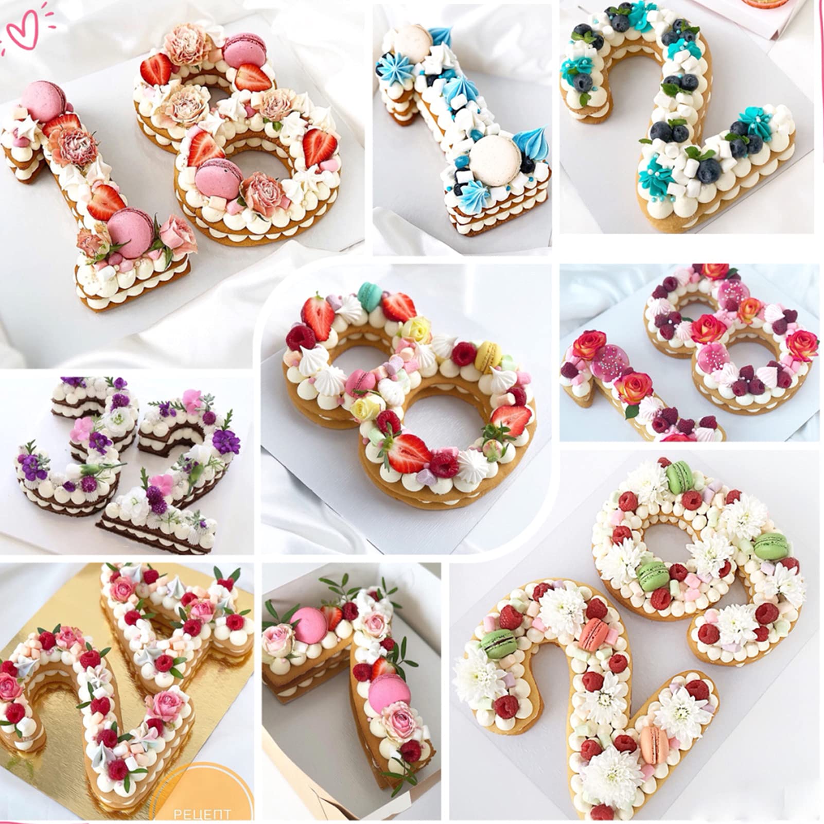 Stampo Per Torta A Numero 3 In Silicone - Per Compleanni, Matrimoni E Feste, Antiaderente - Foto 7