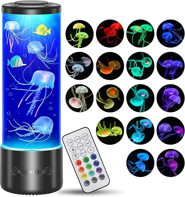 Lampe Méduse Aquarium Radikor avec 17 Couleurs et Télécommande