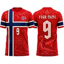 V-DECORPARKS Custom Norway Soccer Jersey Norge Shirt Men Women Crop Top Norwegian Football Jersey Lightweight Fan Game Day