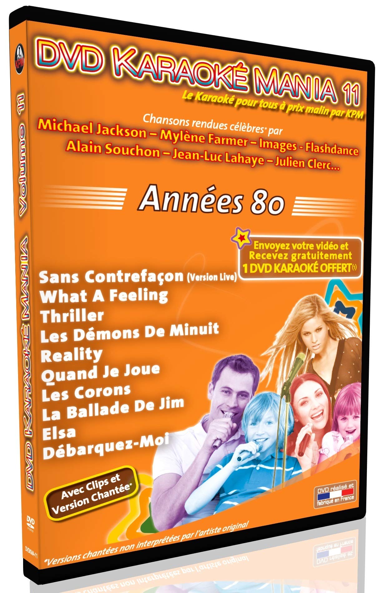 DVD Karaoke Mania 11 Éxitos de los 80 Francia para fiestas en casa