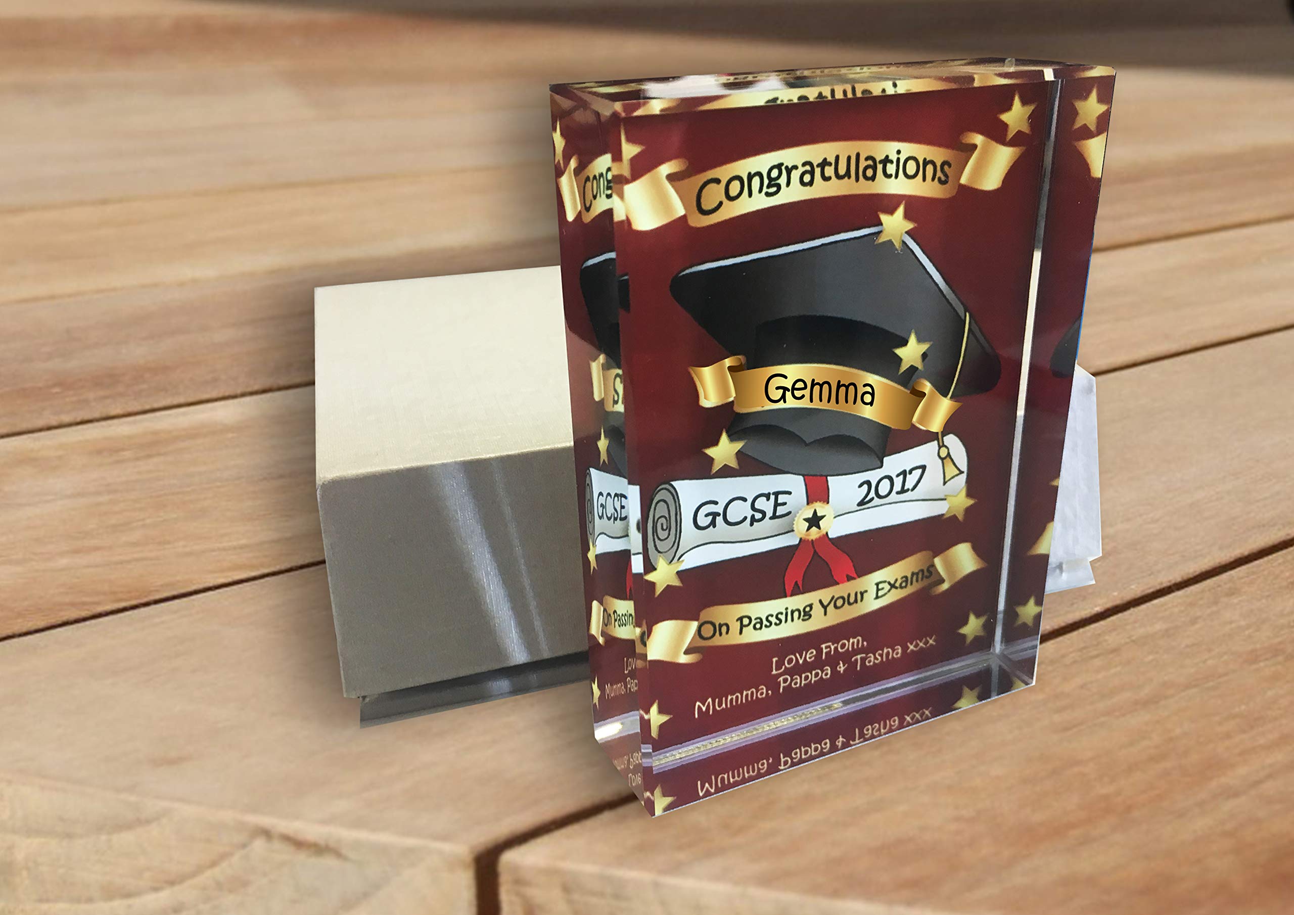 We Personalize Personalised Congratulations Gift For Passing Gcse's, A Level, Graduation Exams