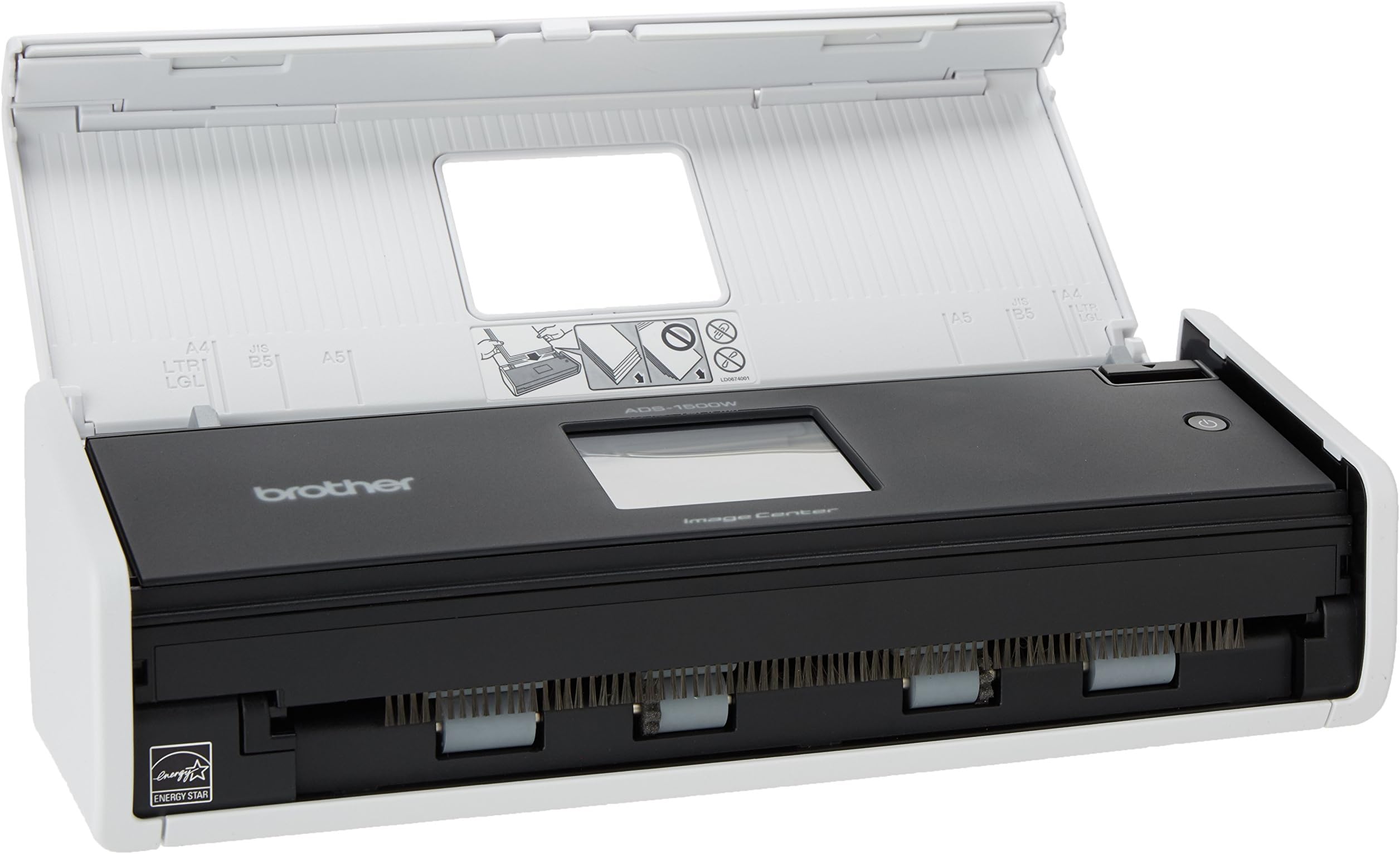 Brother Printer ADS1500W Compact Color Desktop Scanner with Duplex and Web Connectivity