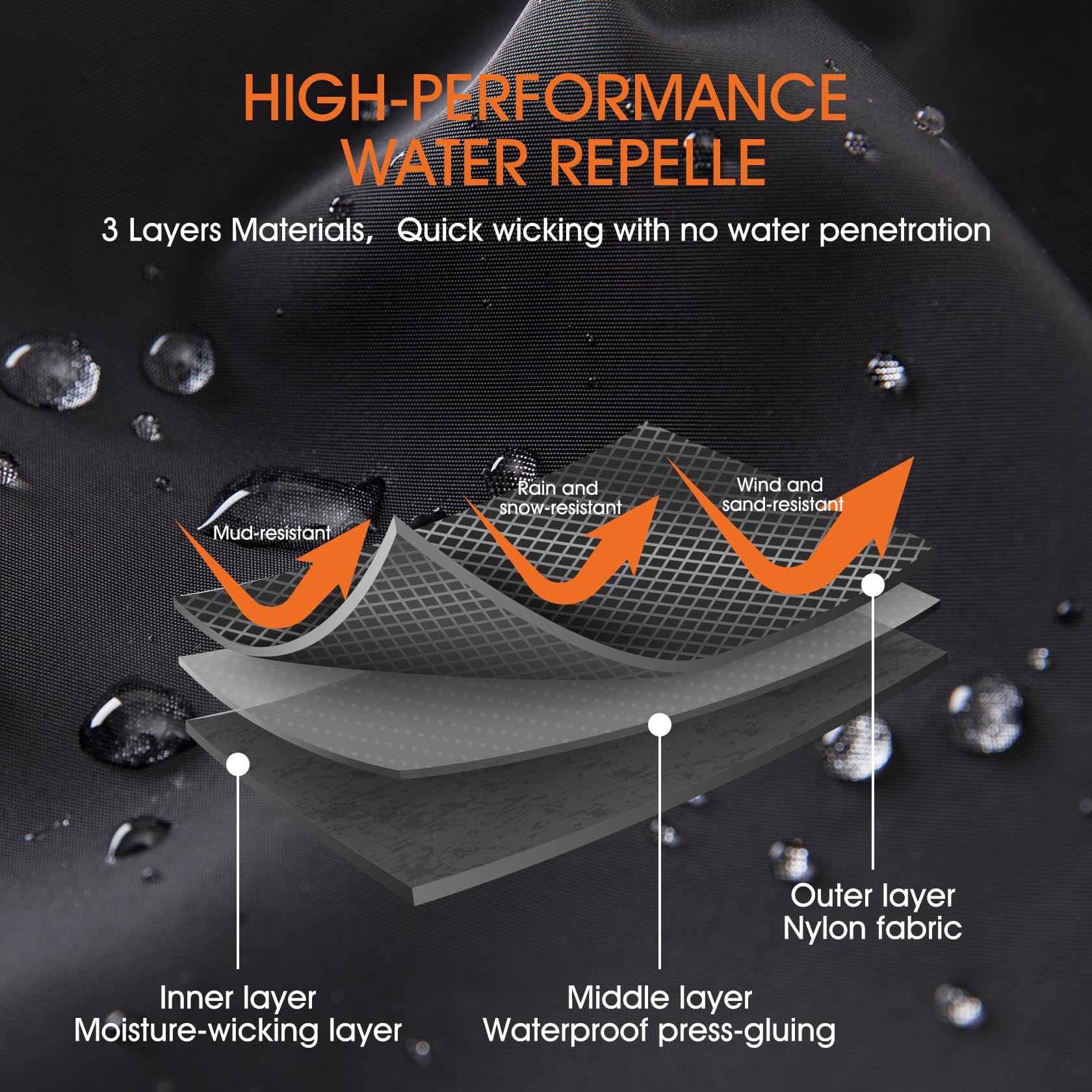 Polainas de Senderismo Ajustables para Hombres y Mujeres, Protección contra Polvo, Nieve y Escombros