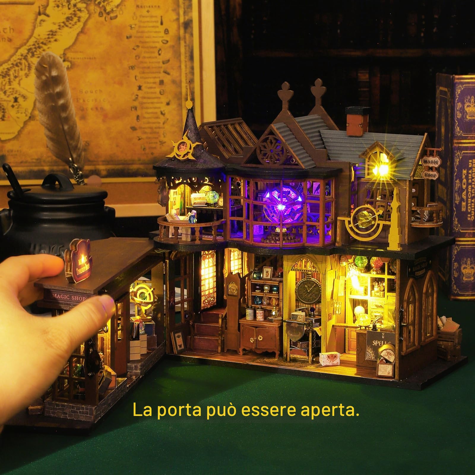 Kit fai da te per case in miniatura, CUTE ROOM Casa magica Kit artigianale per casa delle bambole Kit modello per adulti per costruire un regalo di compleanno per Uomini e donne