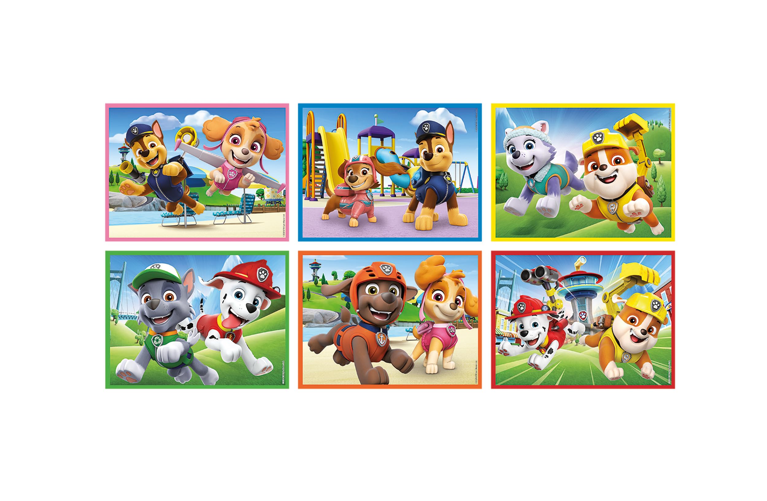 Clementoni Patrol - 12 sztuk dla dzieci 3 lata, kreskówki, puzzle, wyprodukowano we Włoszech, kolor Psi Patrol 12 kostek, 41194