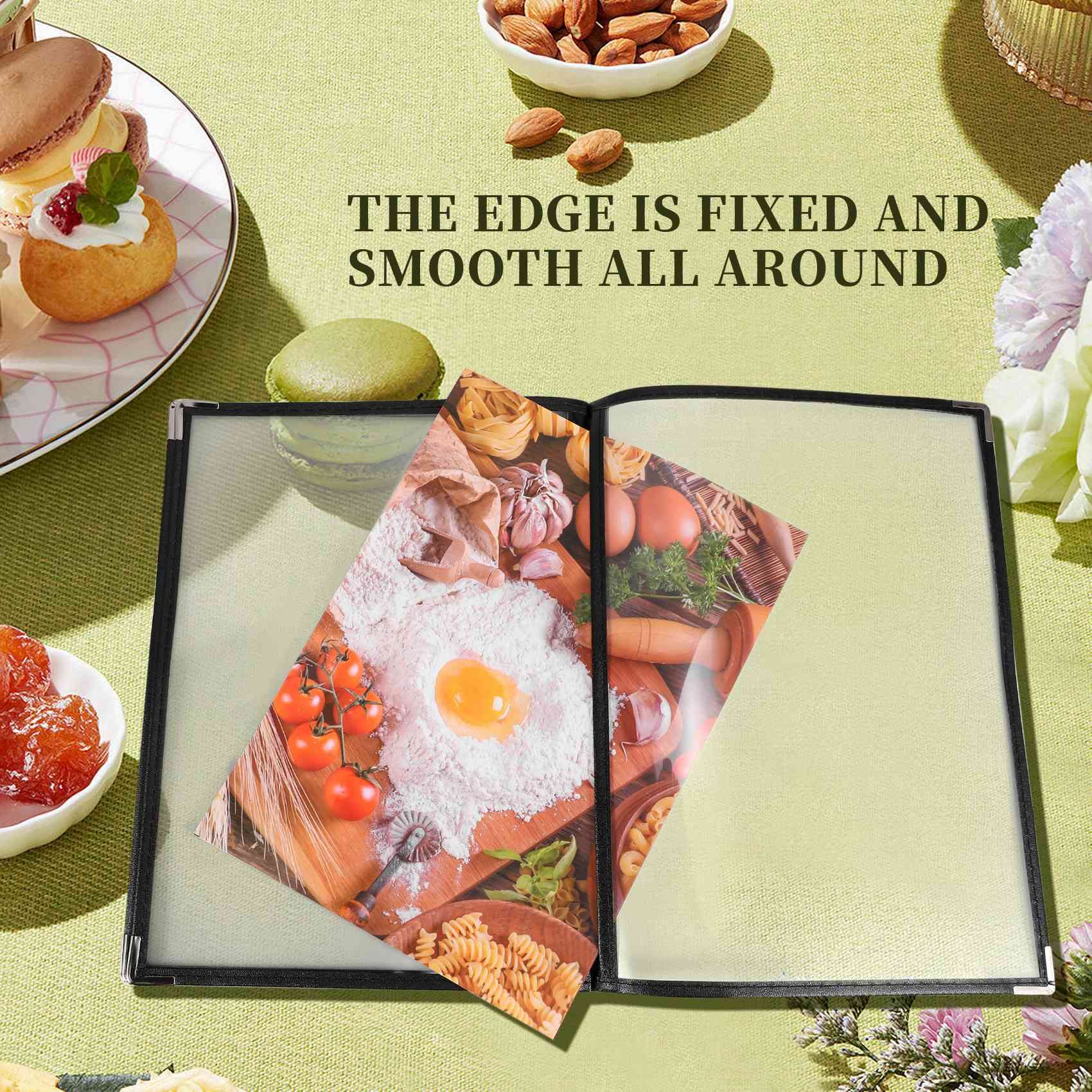 Copertine per Menu Ristorante Trasparenti da 2 Pezzi per Bar nel Stile Libro nel Formato A4 Bar 4 Pagine 8 Visualizza