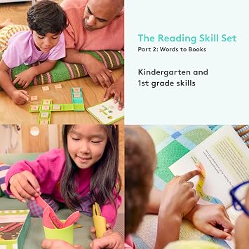 Lovevery Reading Skill Set, Learn to Read for Kindergarten and 1st Grade, Fun Phonics Games and Books, Part 2