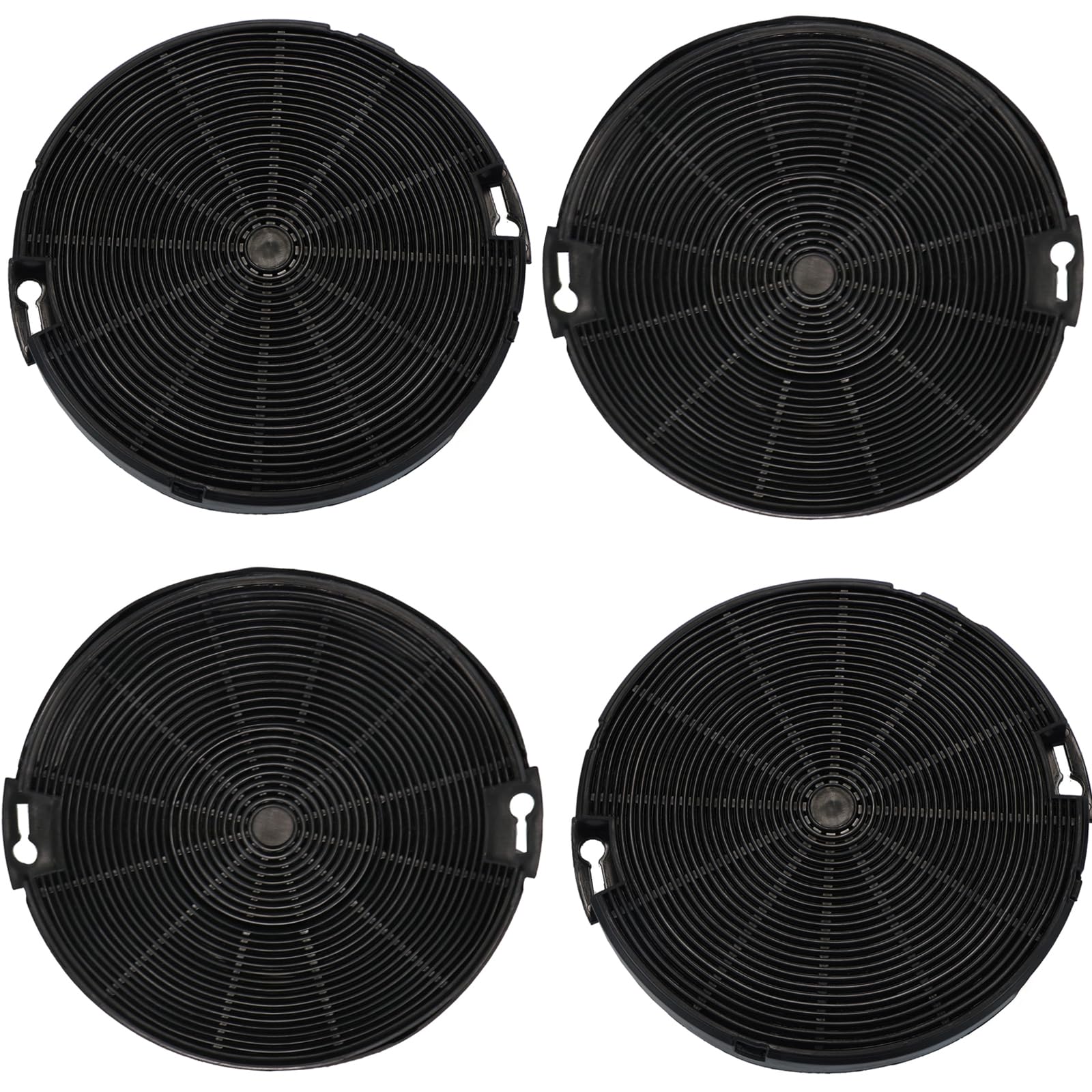 SPARES2GO EFF75 Type Carbon Filtes for Electrolux Oven Cooker Hoods (Pack of 4)