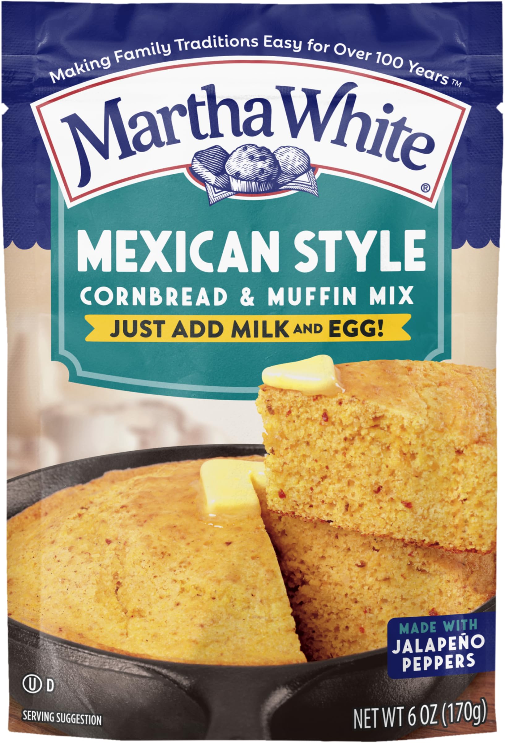 Amazon.com: Martha White Mexican Style Cornbread and Muffin Mix, 6 Ounce (Pack of 12) : Grocery & Gourmet Food