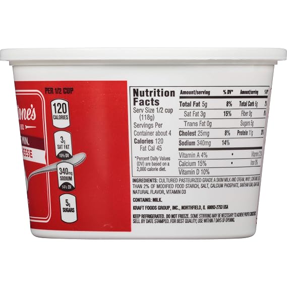 Breakstone's Large Curd 4% Milk fat Min Cottage Cheese, 16 oz Tub