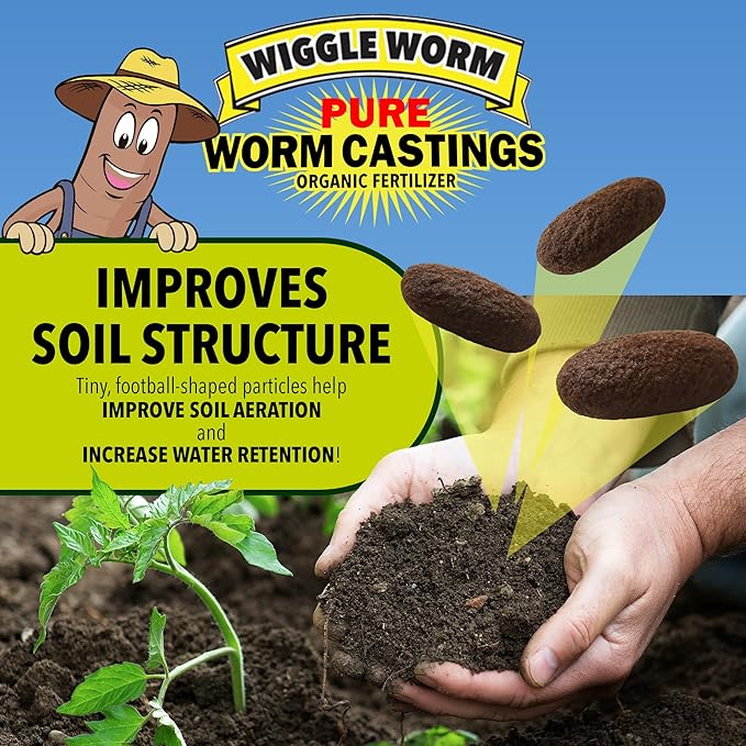 Wiggle Worm Abono Orgánico Puro de Humus de Lombriz, 15 lb miniatura 5