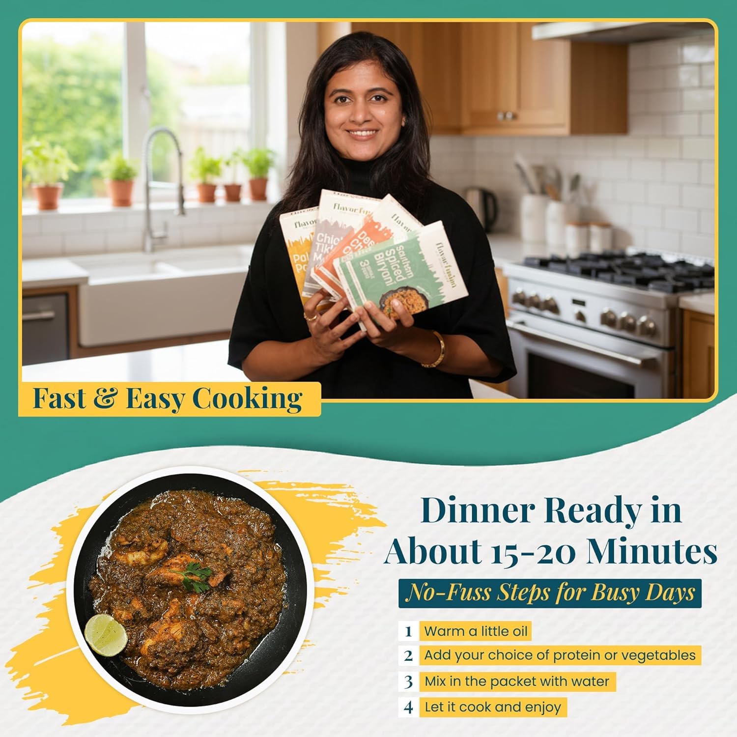 Flavor Fusion with Clean Ingredients - Premium Masala Blends for Rich, Flavorful Home Cooking - No Preservative Masala for a Mild, Authentic Taste (Customer Favorites 3 Pack)