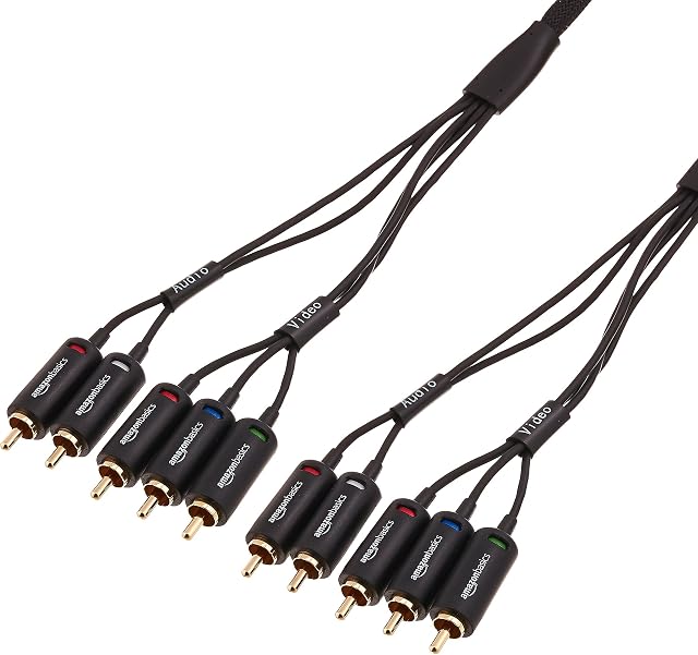 Amazon Basics Component Video Cable with Audio - 1.8 meters