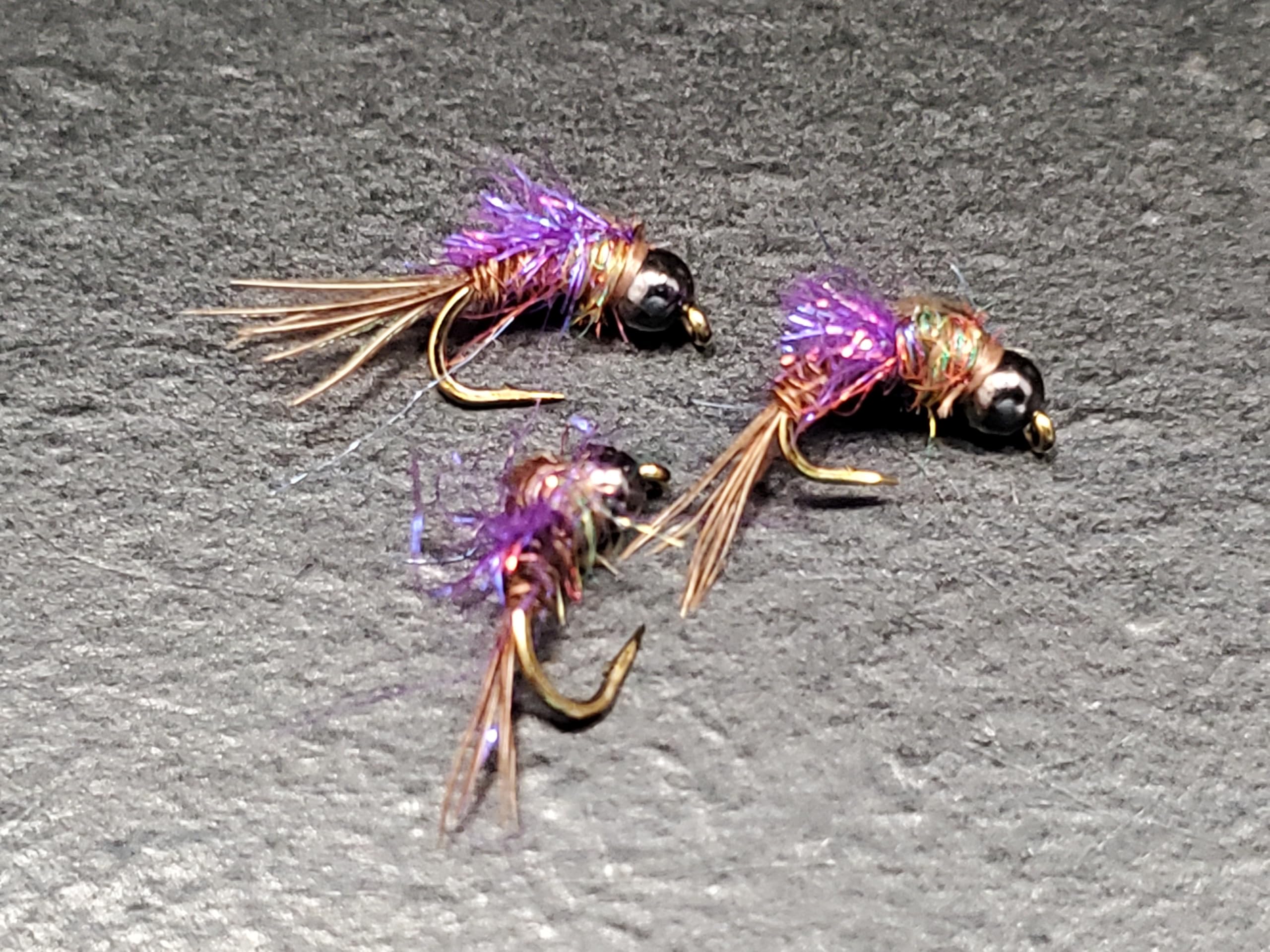 12 Tungsten Bead Head Trigger Nymph Selection, Bead Head Nymph, Custom Bead Head Nymph