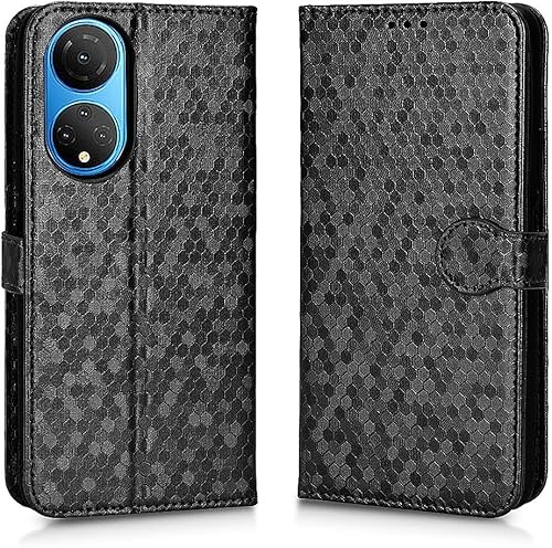 Miniatura 6 de Compatible con Honor X7 X8 X9, funda trasera magnética de cuero a prueba de golpes, ranura para tarjetero de crédito, soporte para Honor X7 X8 X9