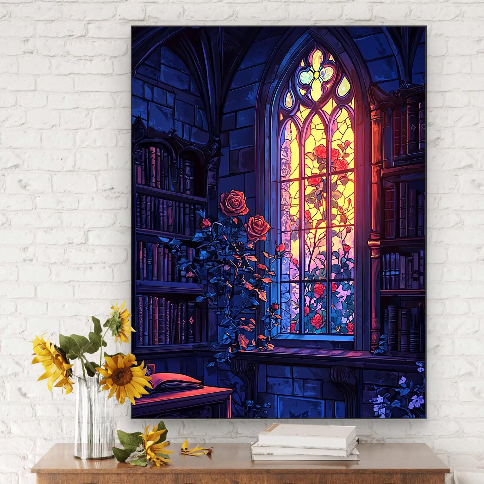 Malowanie według numerów Kolor, 90x120 cm Malowanie według numerów Różowy dla dorosłych, Bezramowe, Zestaw do malowania olejnego na płótnie z 3 pędzlami, Pigment akrylowy, Malowanie według numerów