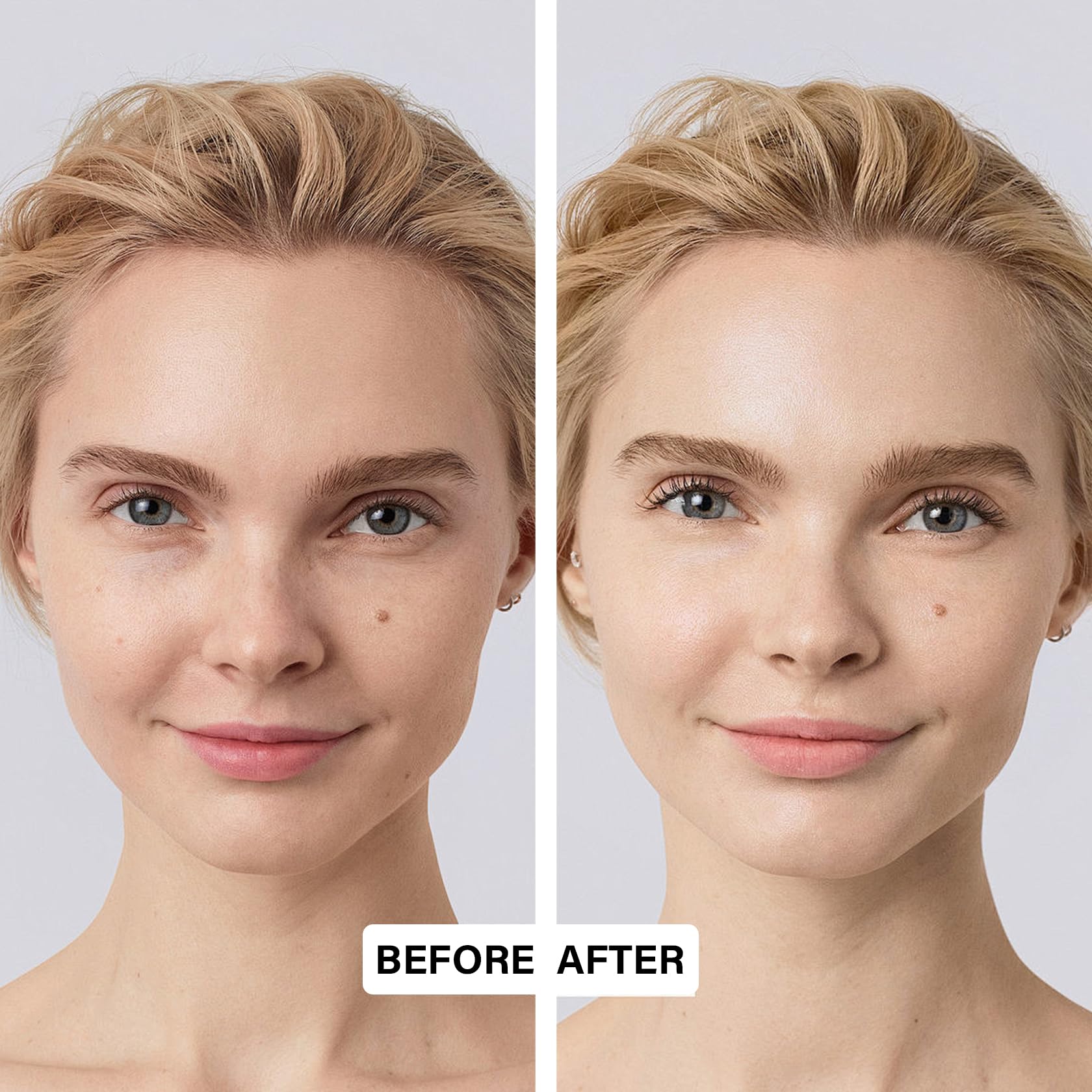 2 unidades de crema CC con cojín de aire de cabeza de hongo, crema hidratante duradera para control de aceite para todo tipo de piel, corrector de cobertura completa, base líquida, juego de maquillaje 3