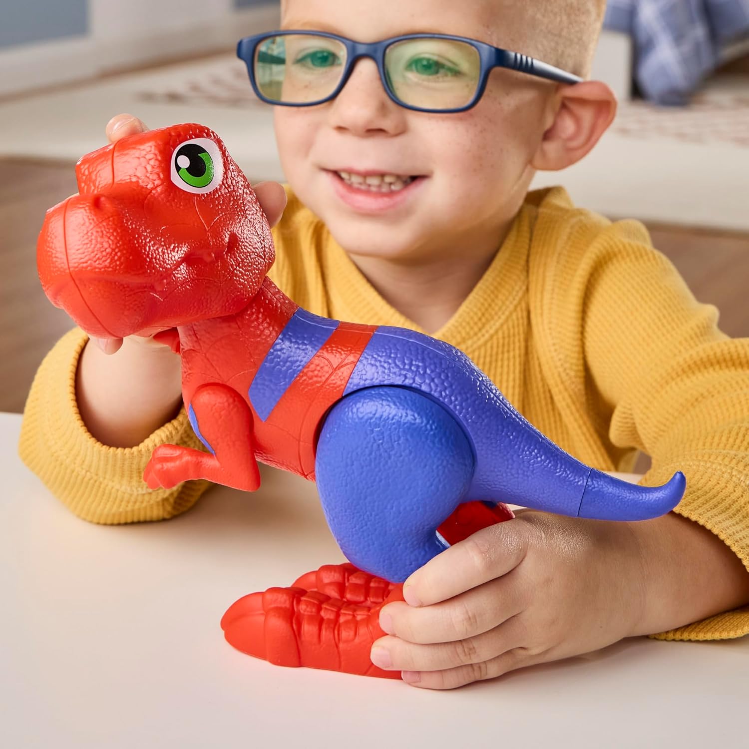 Marvel Spidey and His Amazing Friends Spidey-Rex Supersized Action Figure, 9-Inch (22.8 CM) Super Hero Dinosaurs Toys for Kids, Ages 3+ - Image 9