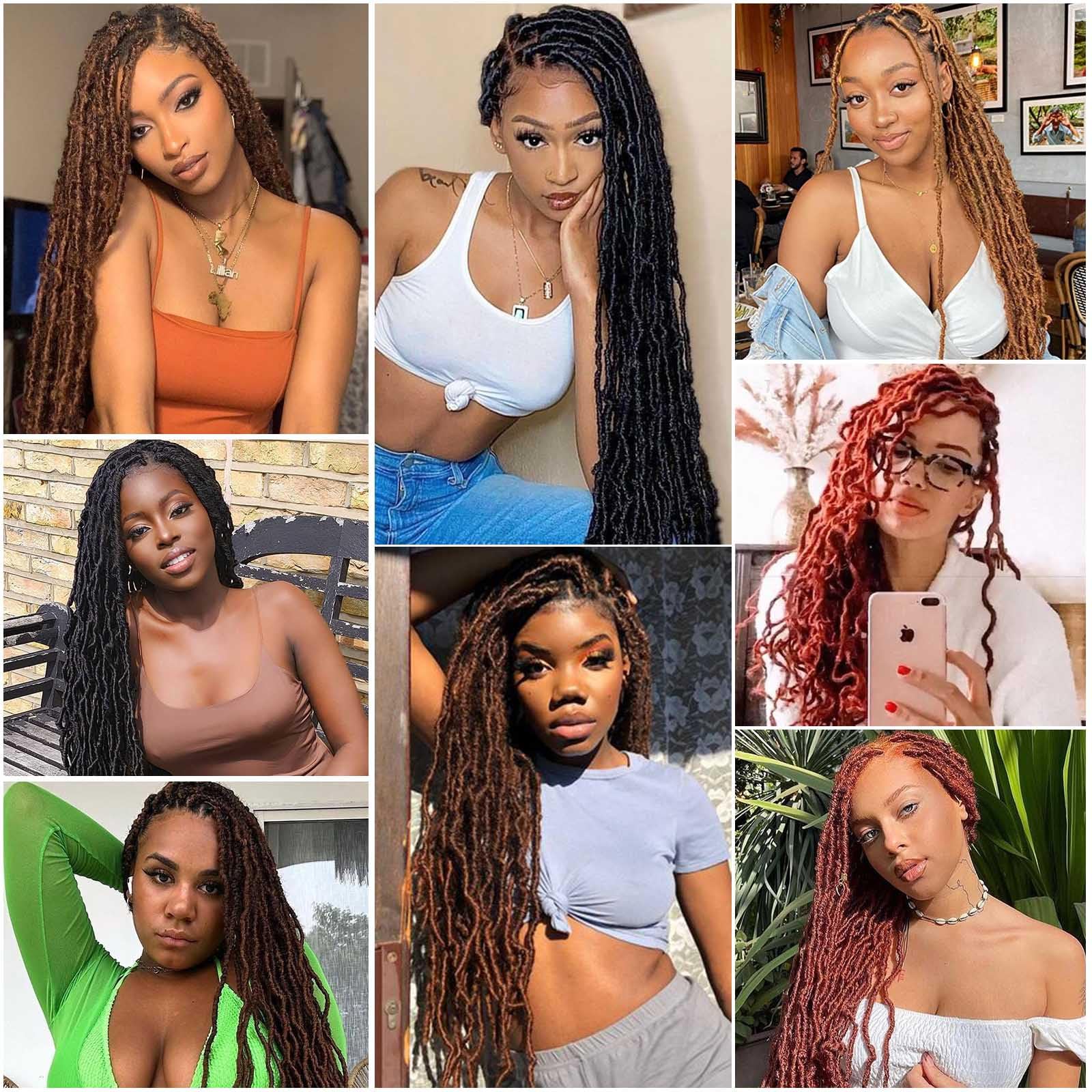 Amazon.com : 24 Inch Soft Locs Crochet Hair 8 Packs Pre 