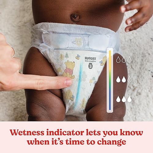 Miniatura 10 de Huggies Pañales para recién nacidos, pañales Little Snugglers para recién nacidos, tamaño recién nacido (hasta 10 libras), 144 unidades