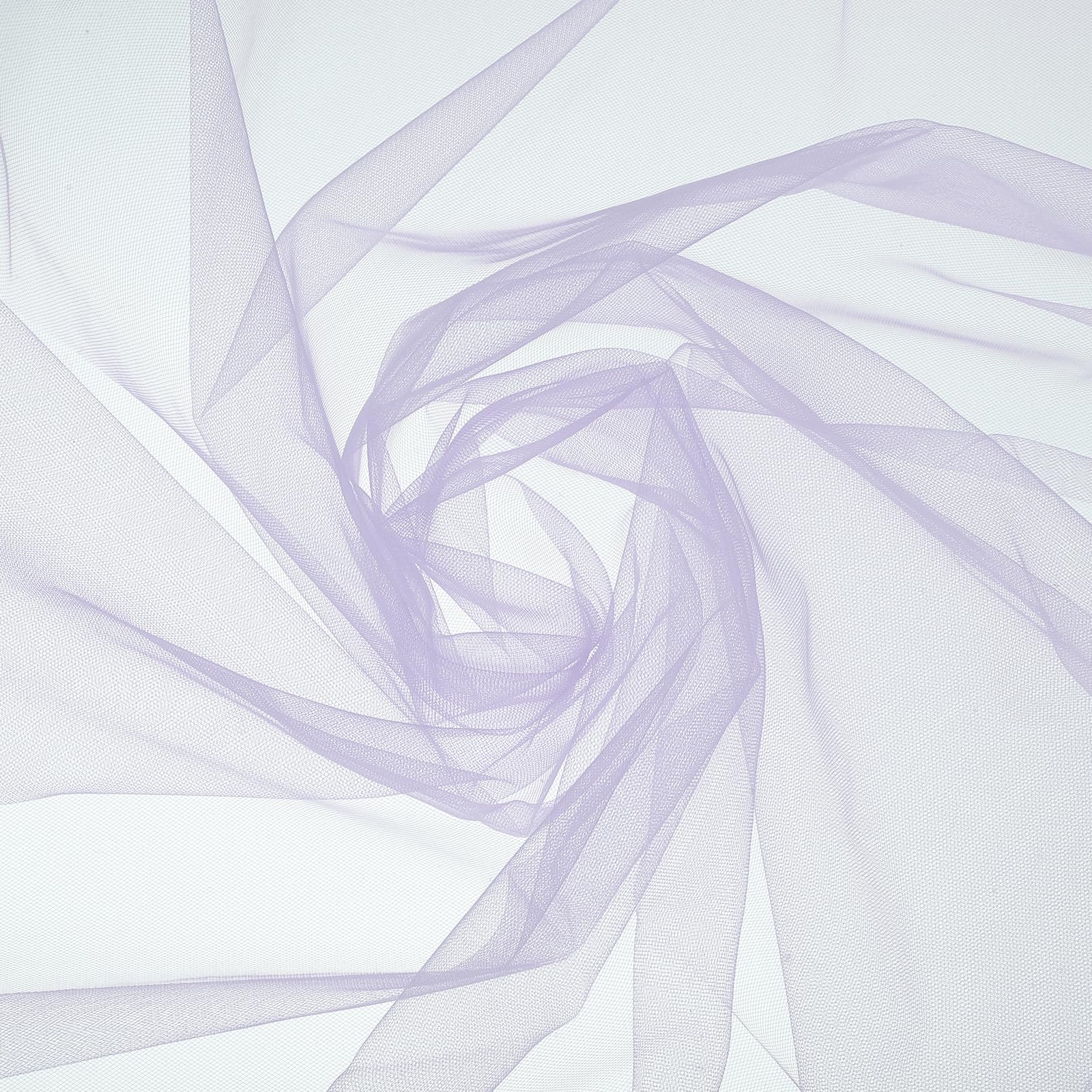 sourcing map Light Purple Sheer Organza Fabric, 3 Yards x 30 Inches Solid Soft Sheer Fabric by the Yard for Wedding Arch Draping Backdrop Decoration Ceiling Decor Bed Curtains DIY Sewing