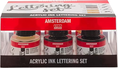 Miniatura 1 de Amsterdam Set de tinta Lettering, nosotros talla única, Multi