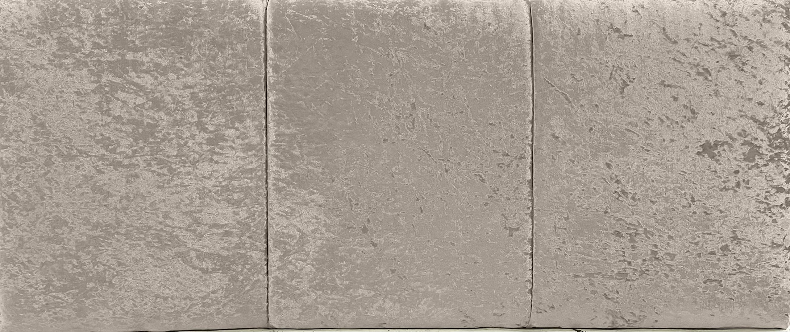 Affordable Luxury 20" Alton Headboard in Crushed Velvet Fabric, for Divan Beds, Bedroom and Hotel Furniture… (Cream, Kingsize - 5FT)