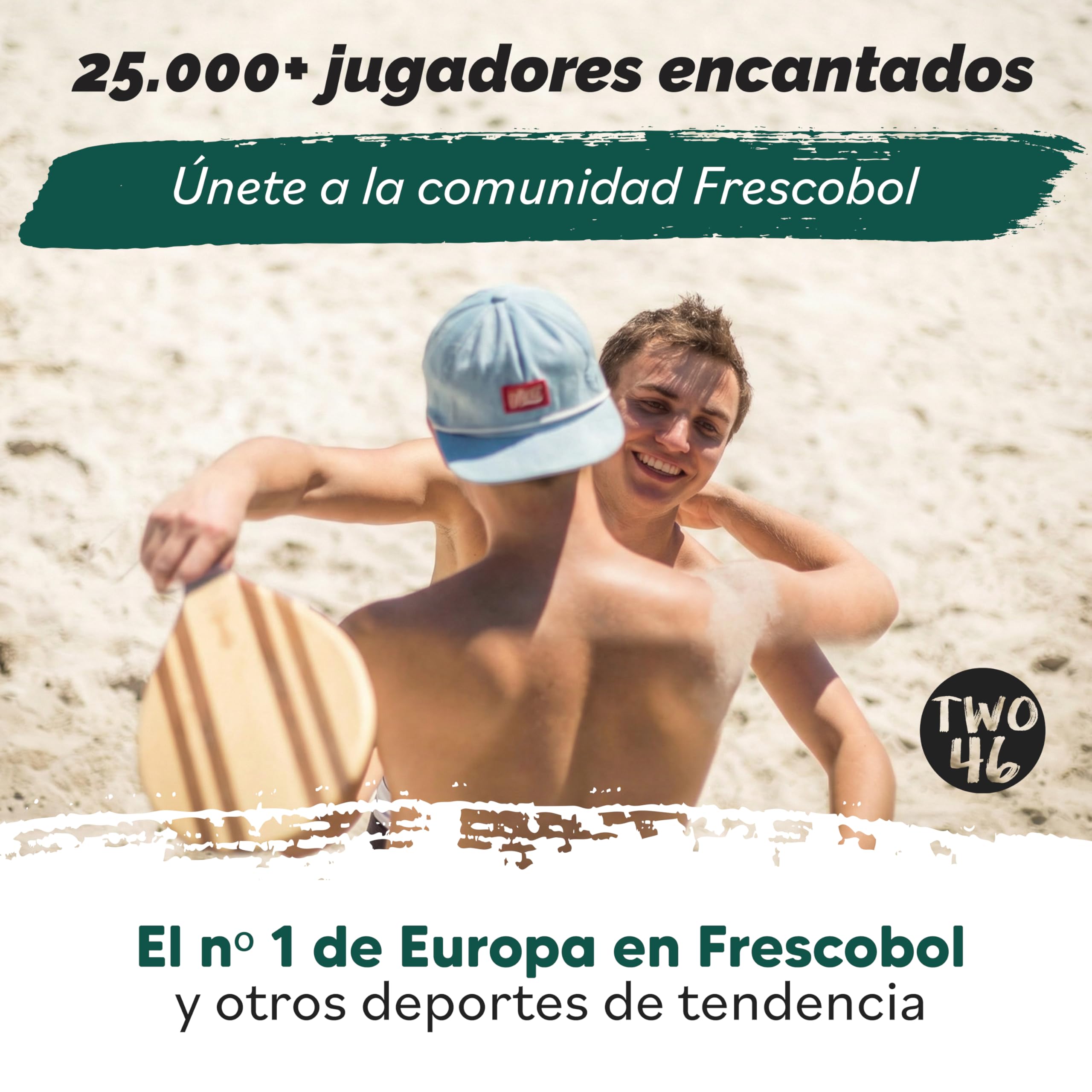 Set de Palas de Playa Premium Frescobol Palas de Madera Hechas a Mano con Bola y Funda