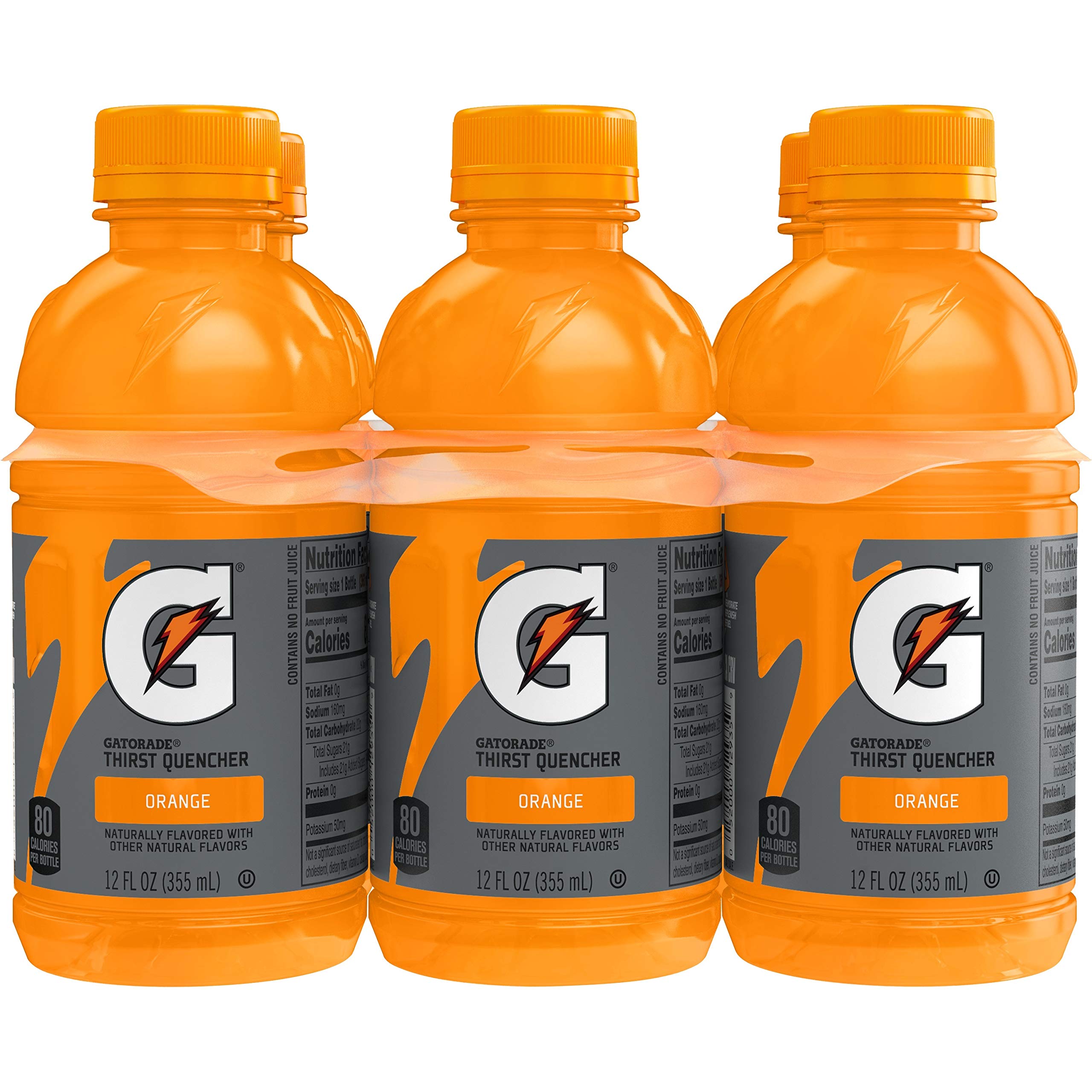 Gatorade Orange Thirst Quencher, 12 Fl Oz Bottles, 6 Pack