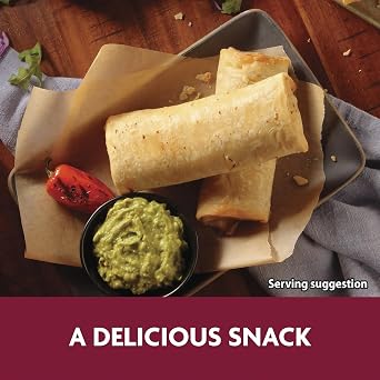 Salutem Vita Shredded Steak Cheese Rice Chimichangas, Frozen Gift Set:, 54 oz Pack of 2