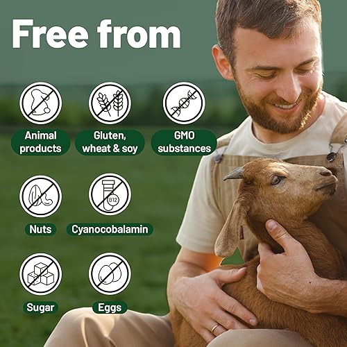 Miniatura 7 de Multivitamínicos y minerales veganos con vitamina B12, D3 y K2. 180 tabletas multivitamínicas - suministro de 6 meses. Vitaminas para veganos y