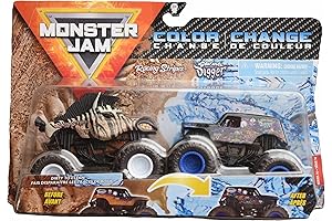 Hot Wheels Monster Jam Racing Stripes VS Son Uva Digger Changer Trucks...